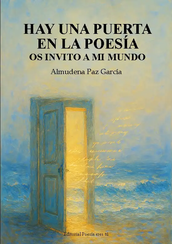 Open door in a dreamlike ocean scene symbolizes artistic inspiration and poetic expression.