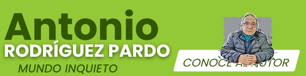 Antonio Rodriguez Pardo poet book cover for "Mundo Inquieto" poetry collection.