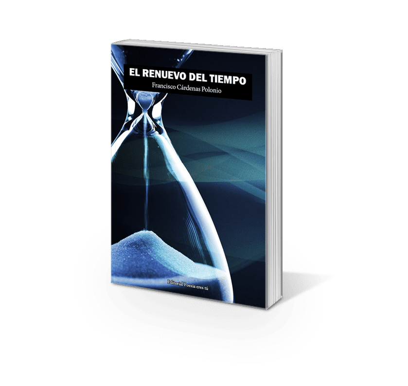 Elegant poetry book cover with modern design and hourglass imagery for poetry lovers.