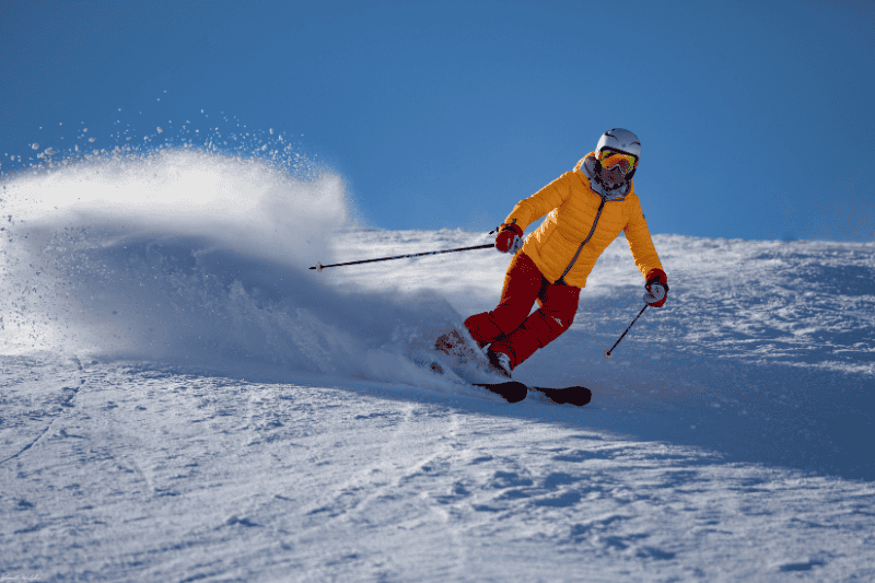 skiing