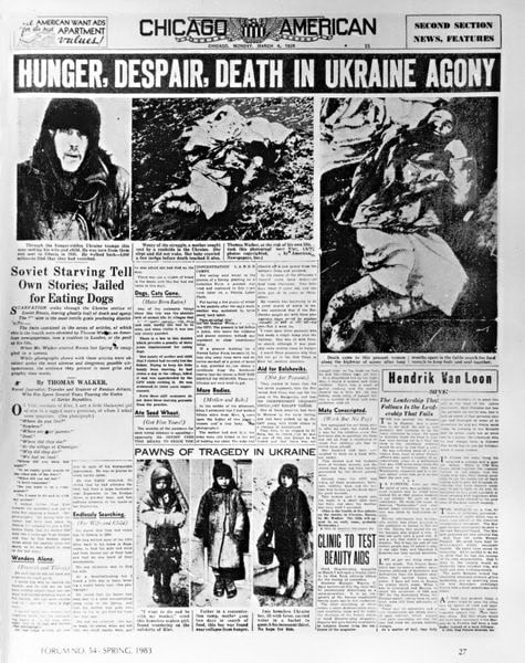 Жахливі фотографії голодомору 1932-1933 років в Україні.