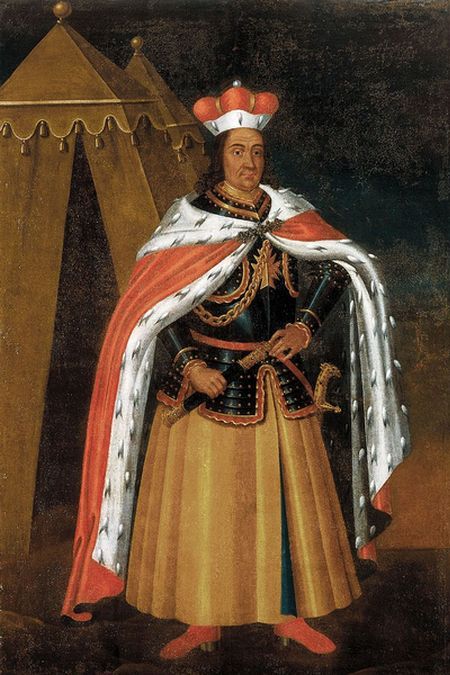 Князь Вітовт у короні та з мечем, історична постать, портрет.