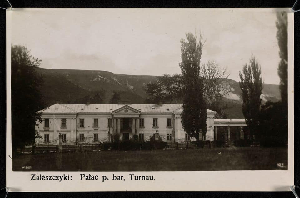 Історична фотографія палацу Turnau у Залєщицях, історико-просвітній проект Портал.