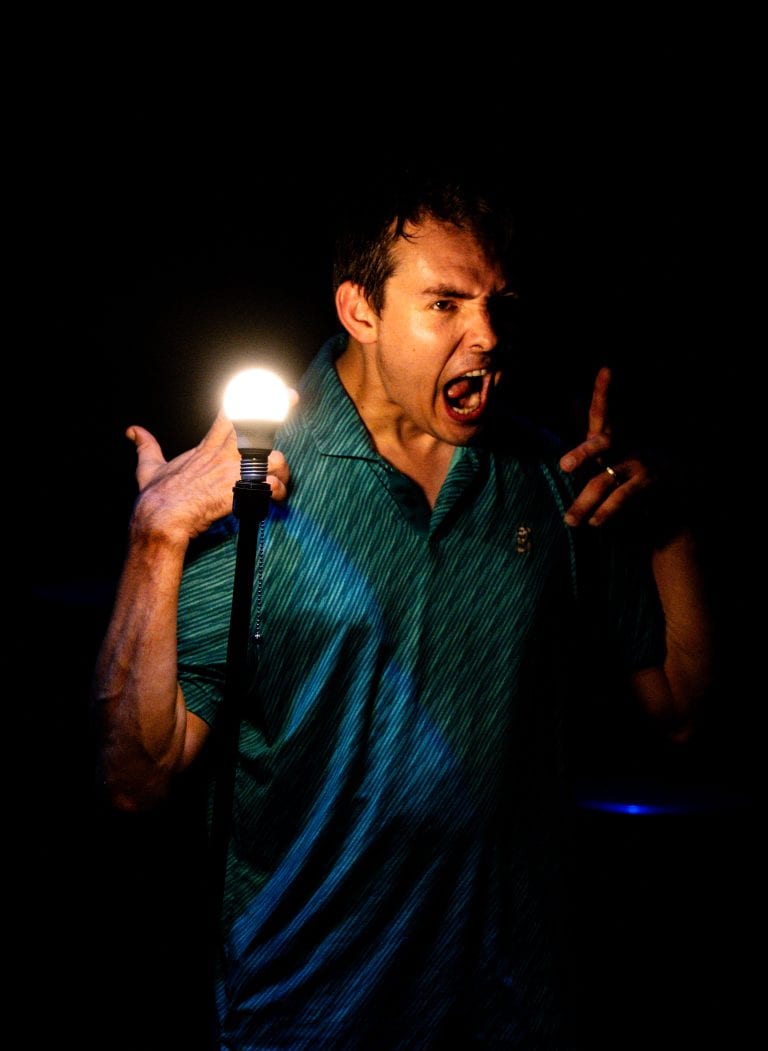 Performances in the Anxiety of Laughing, at the American Theatre for Actors, New York. Photographed by Rainer DeLalio