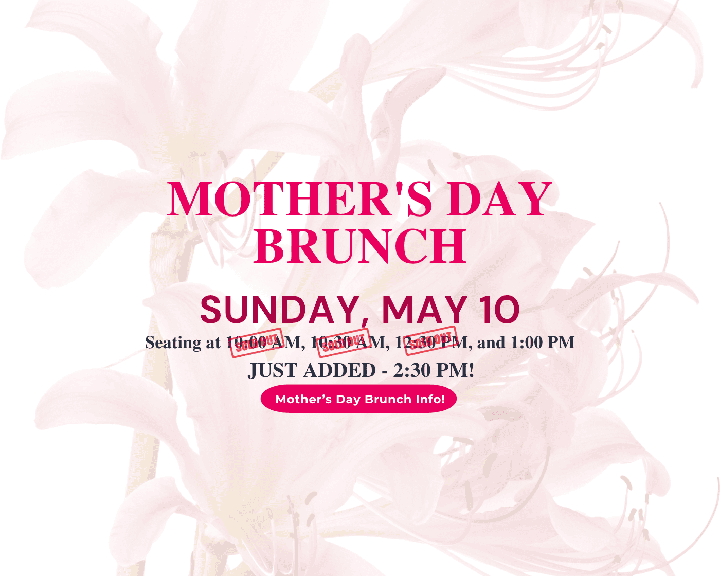 Mother’s Day Brunch 2026