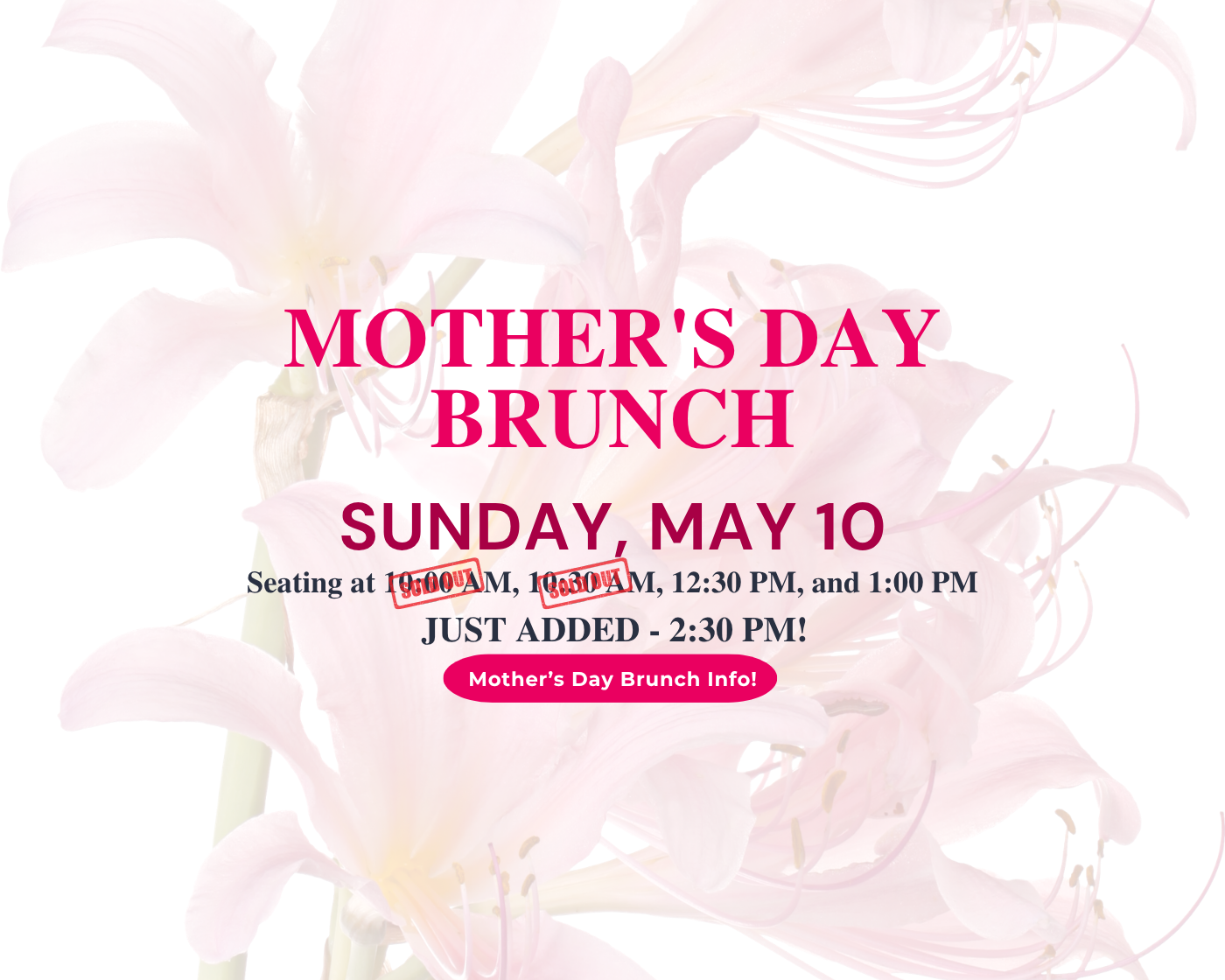 Mother’s Day Brunch 2026
