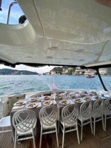 Motoryacht Interior P110 22 meters 21 capacity Best Yacht Rental with Premionly in Istanbul