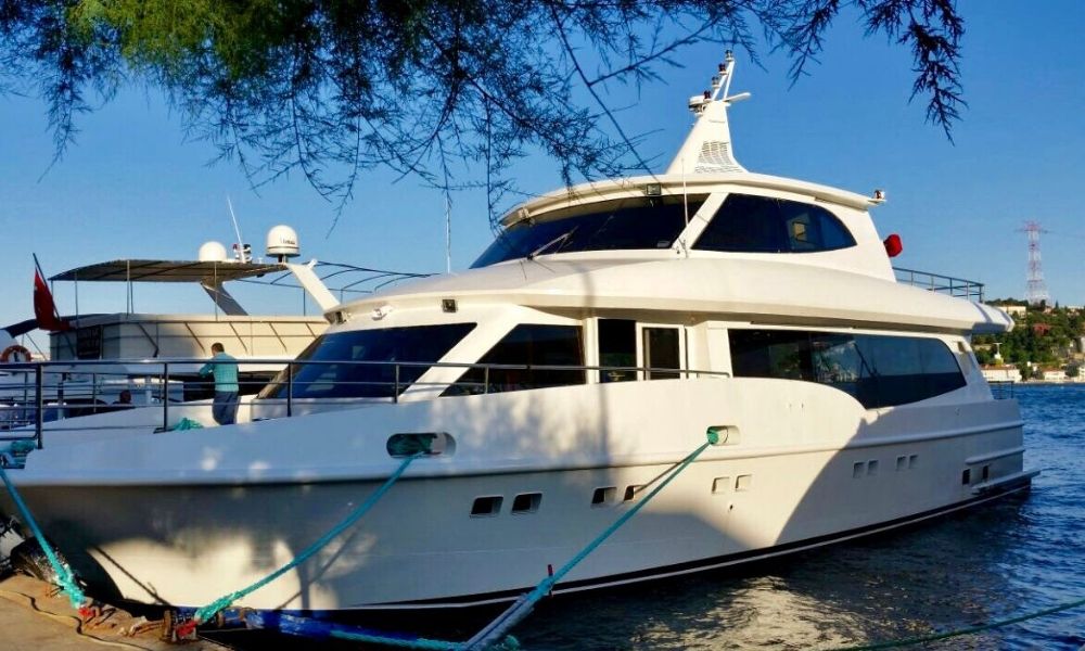 Motoryacht Exterior P108 24 meters 80 capacity Best Yacht Rental with Premionly in Istanbul