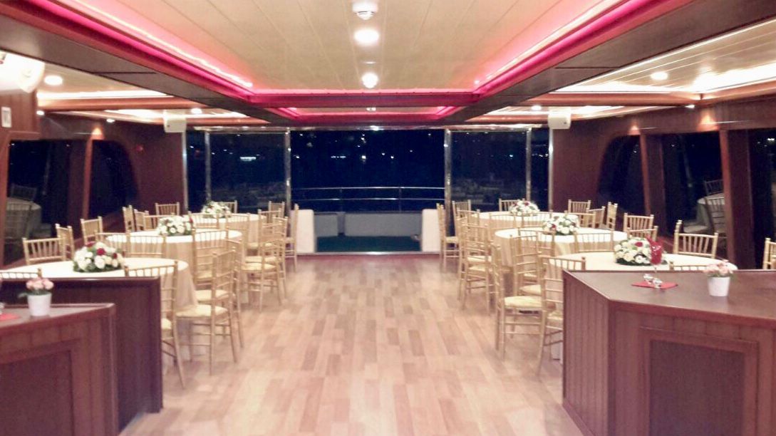 Motoryacht Interior P108 24 meters 80 capacity Best Yacht Rental with Premionly in Istanbul