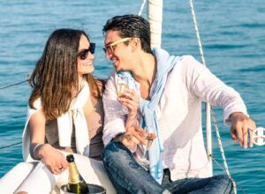 Elegant yacht rental for romantic anniversary events.