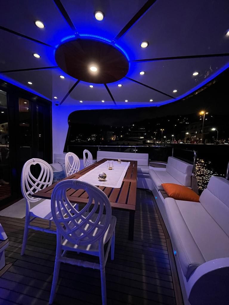 Motoryacht Interior P106 19 meters 12 capacity Best Yacht Rental with Premionly in Istanbul