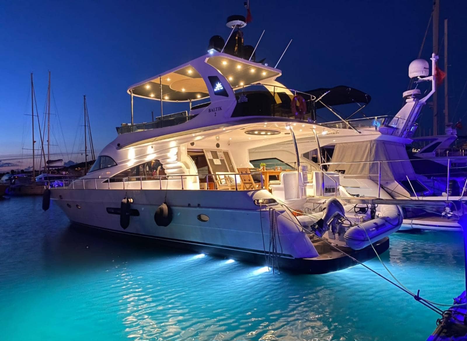 Motoryacht Exterior P104 22 meters 16 person capacity Yacht Rental with Premionly.com in Istanbul