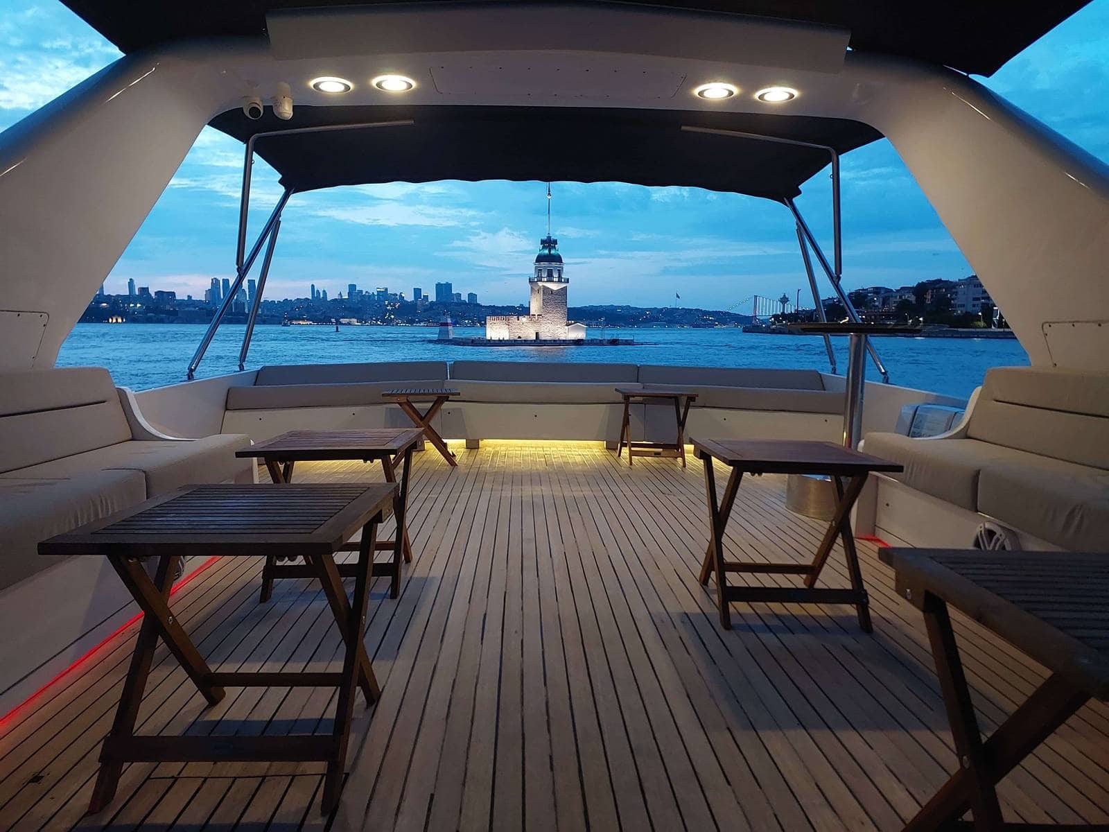 Motoryacht Interior P115 26 meters 30 person capacity Yacht Rental with Premionly.com in Istanbul