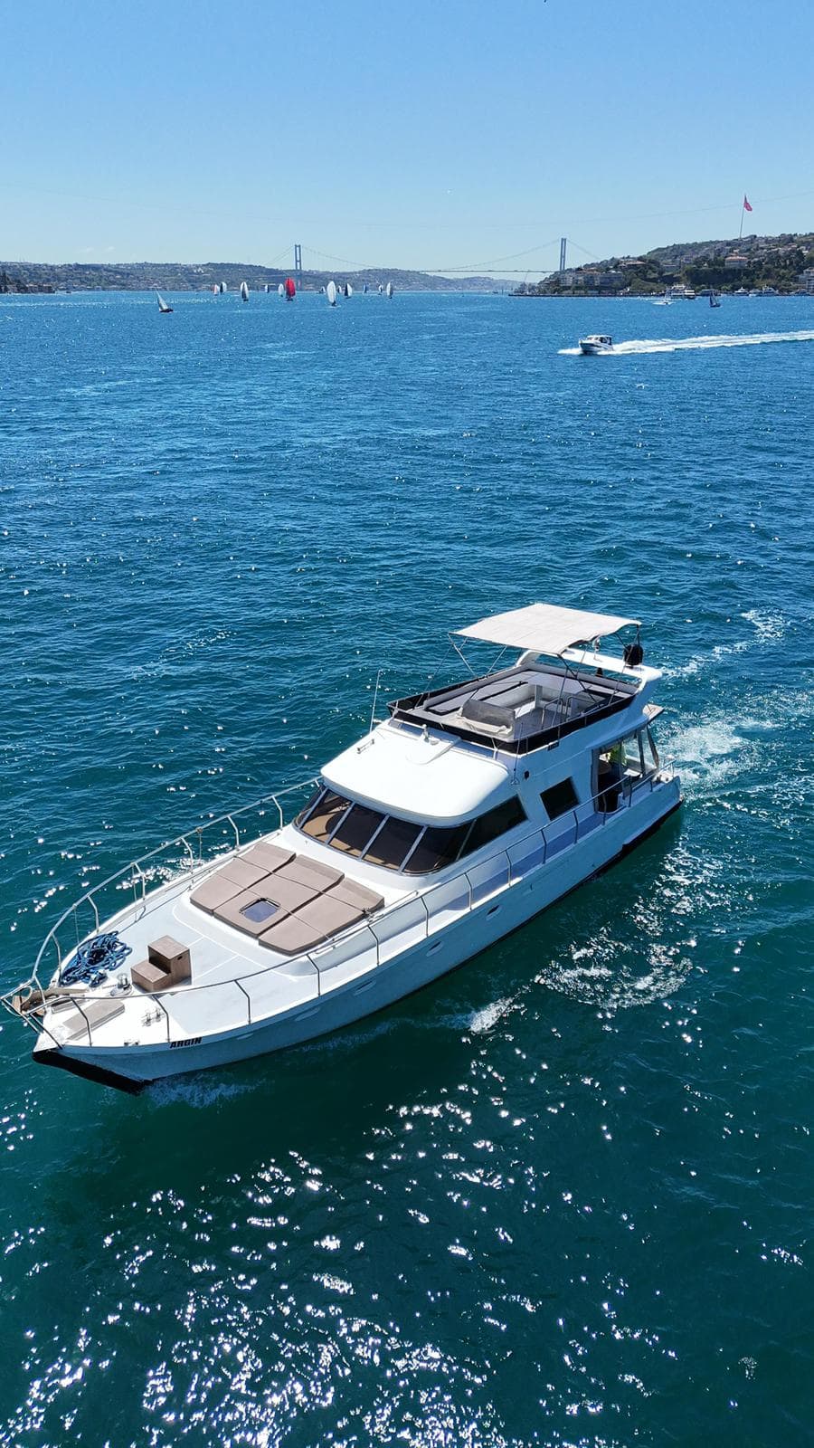 Luxury motor yacht rental for exclusive sea adventures.