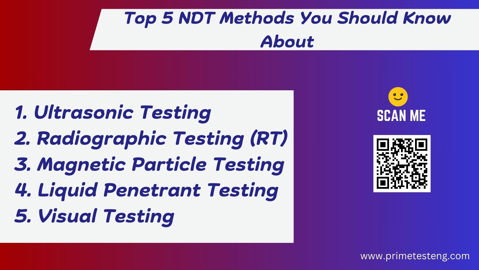Top 5 NDT Methods You Should Know About