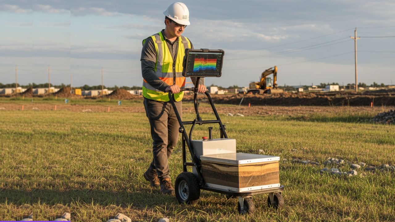 Ground Penetrating Radar Scanner used for subsurface detection and analysis