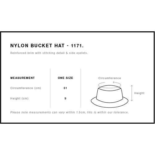 AS Colour Nylon Bucket Hat | 1171 - Image 2