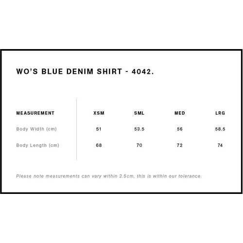 AS Colour Wo's Blue Denim Shirt | 4042 - Image 2