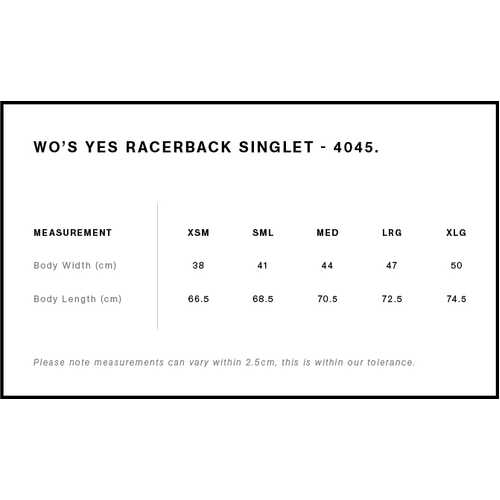 AS Colour Wo's Yes Racerback Singlet | 4045 - Image 2