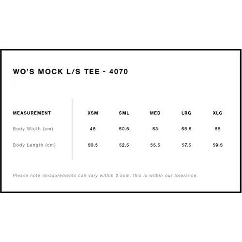 AS Colour Wo's Mock L/S Tee | 4070 - Image 2