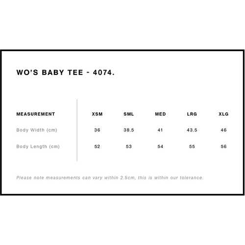 AS Colour Wo's Organic Rib Baby Tee | 4074 - Image 2