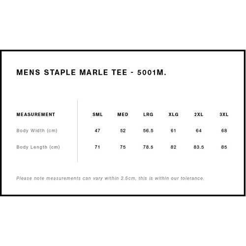 AS Colour Staple Marle Tee | 5001M - Image 2