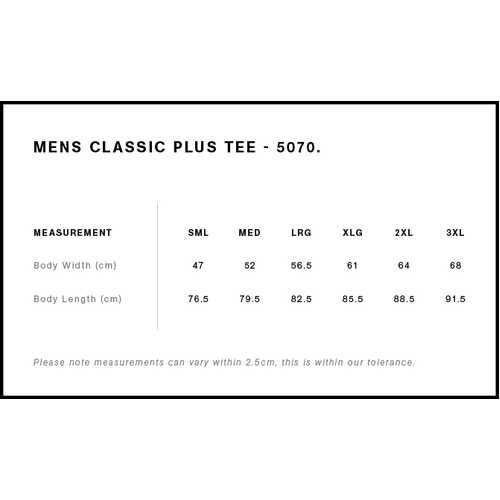 AS Colour Classic Plus Tee [+5cm] 5070 - Image 2