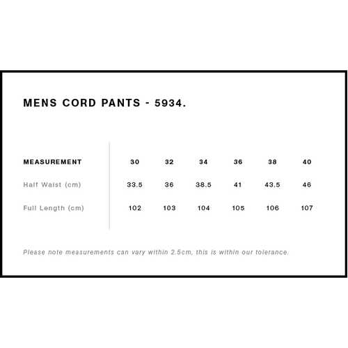 AS Colour Cord Pants | 5934 - Image 2