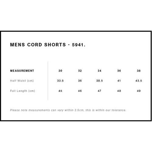 AS Colour Cord Shorts 18" | 5941 - Image 2