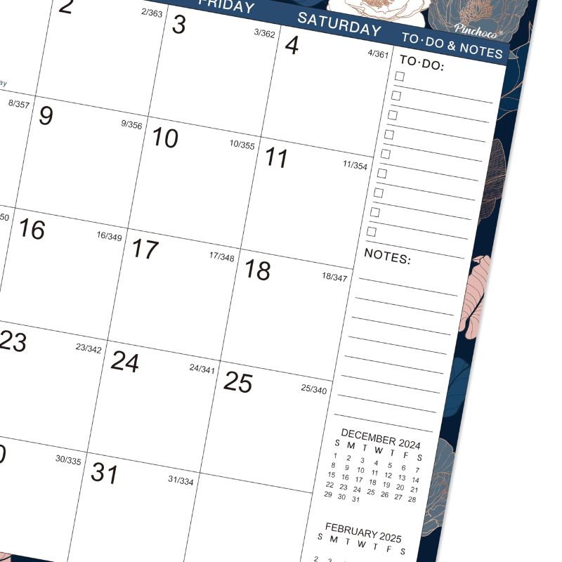 2026 Wall Calendar close up