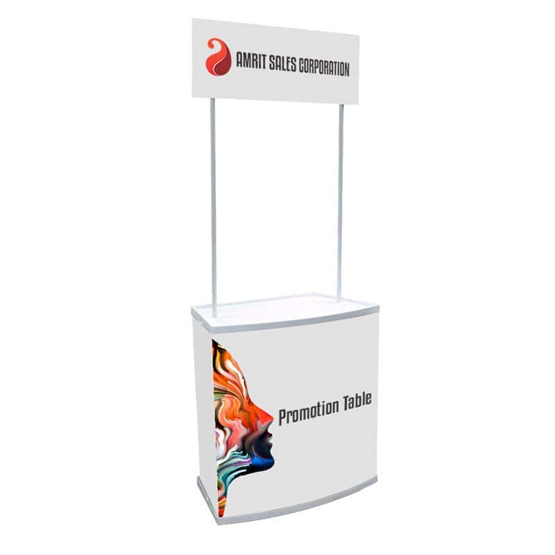 Custom Branded Promotional Table with Header