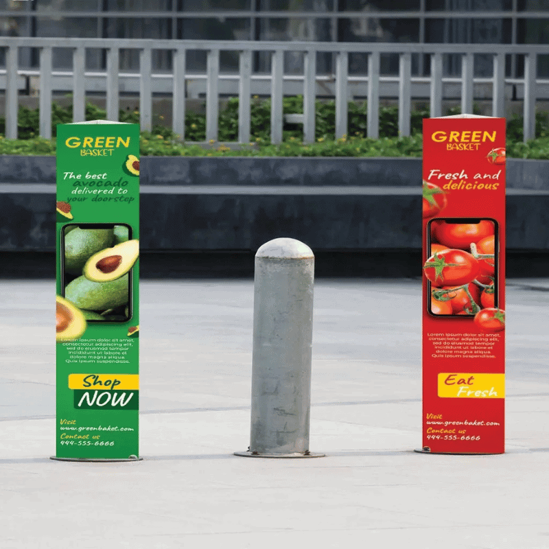 Bollard Cover Displays
