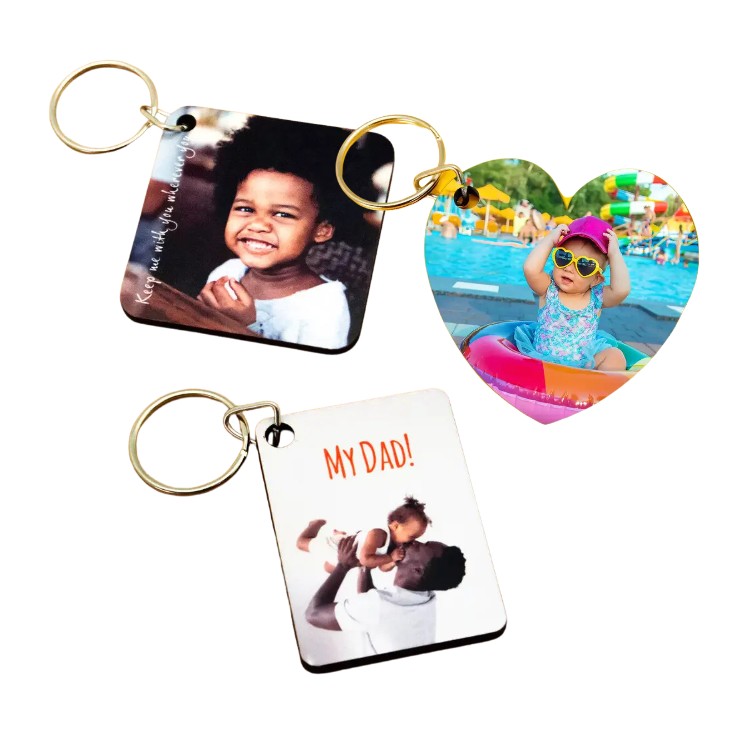 Personliased Photo Photo Keyrings