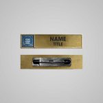 Name Badges - Premium Metal with pin clip