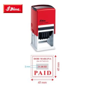 42x42mm Custom Dater Stamp