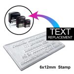 6x12mm Custom Stamp - Text Replace
