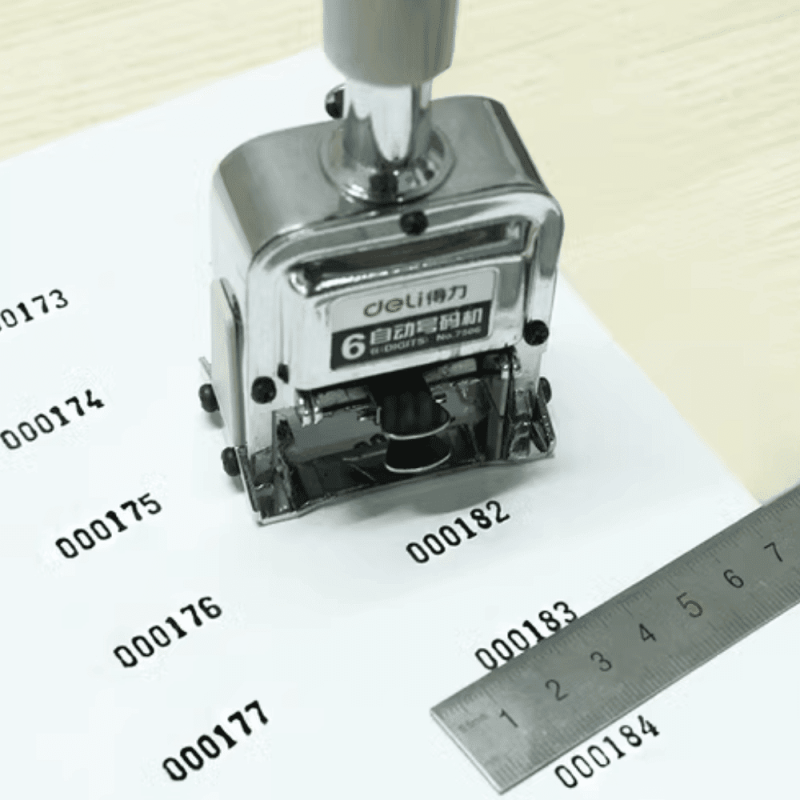 Deli Automatic Numbering Stamp