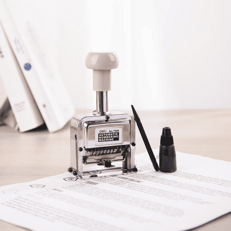 Deli Automatic Numbering Stamp