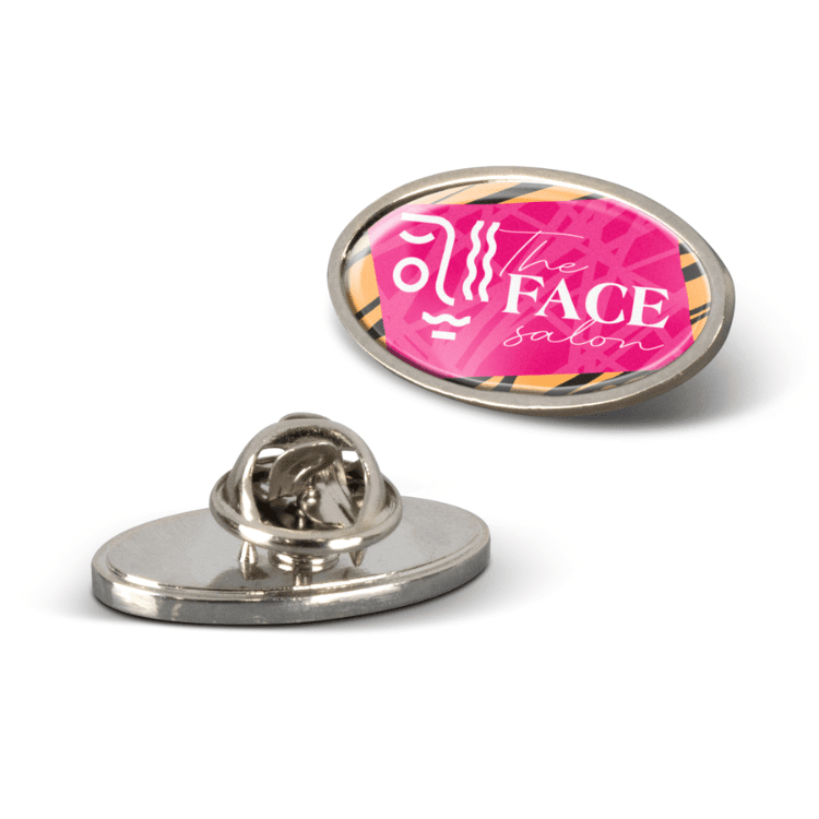 High-quality metal Oval Lapel Badges