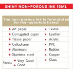 SHINY NON-POROUS INK