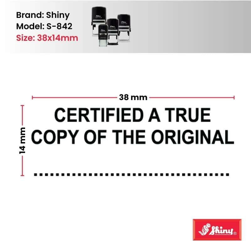 Shiny 38x14mm Stock Stamp - Certified Original