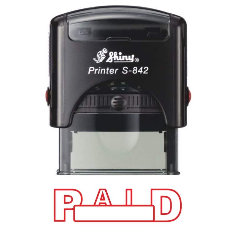 Shiny 38x14mm Stock Stamp - Paid Space