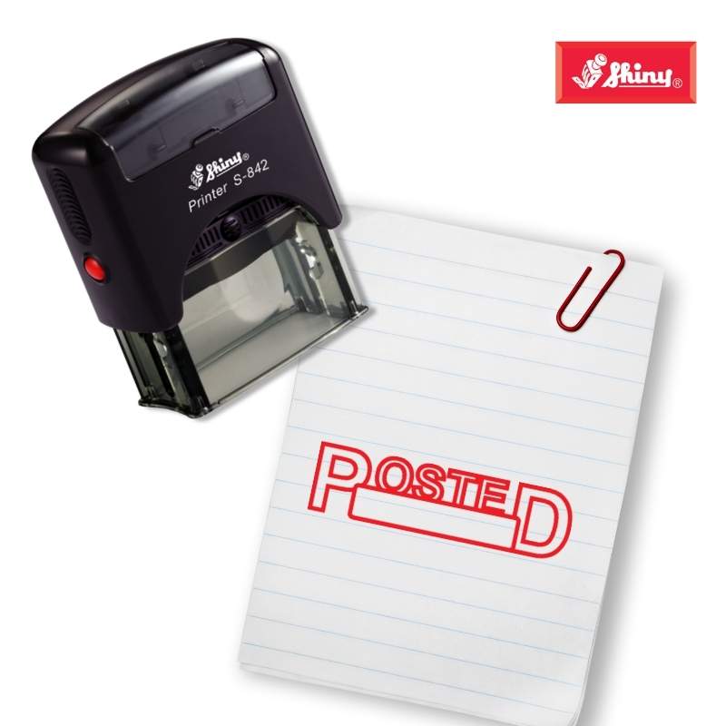 Shiny 38x14mm Stock Stamp - Posted Space