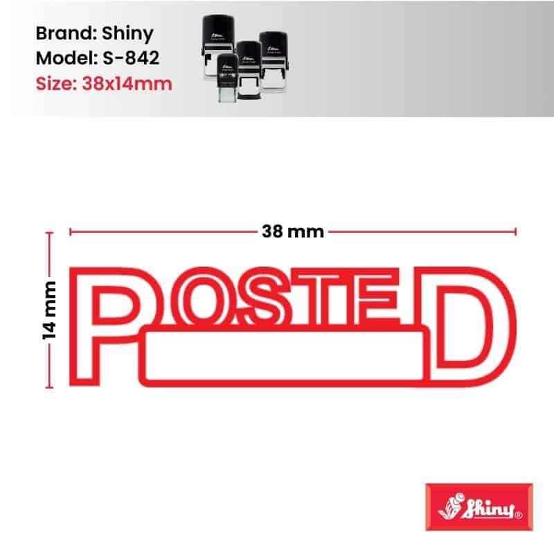 Shiny 38x14mm Stock Stamp - Posted Space