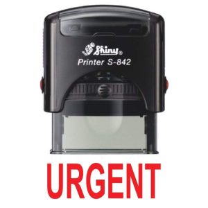Shiny 38x14mm Stock Stamp - Urgent