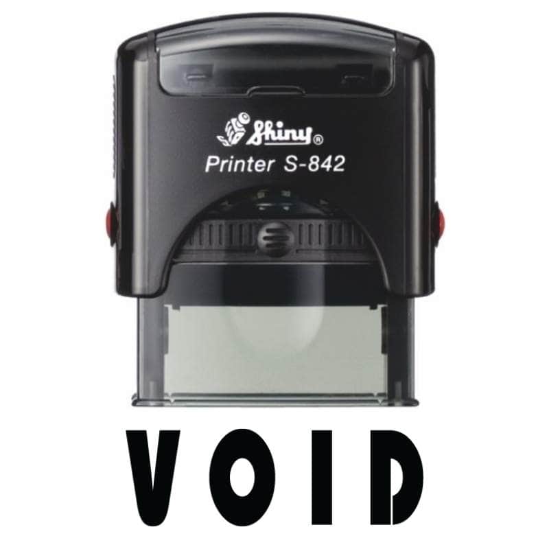 Shiny 38x14mm Stock Stamp - VOID