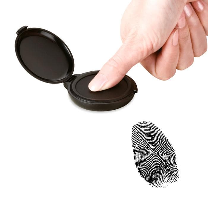 Shiny Finger Prints Pad 40mm Round