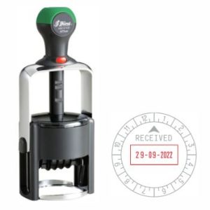 40x40mm Heavy Duty Time Dater Stamp - Heavy-Duty Stamps