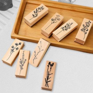 Shiny Oblong Wooden stamps