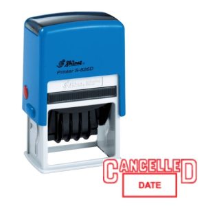 Shiny S-826 Stock Dater Stamp Cancelled